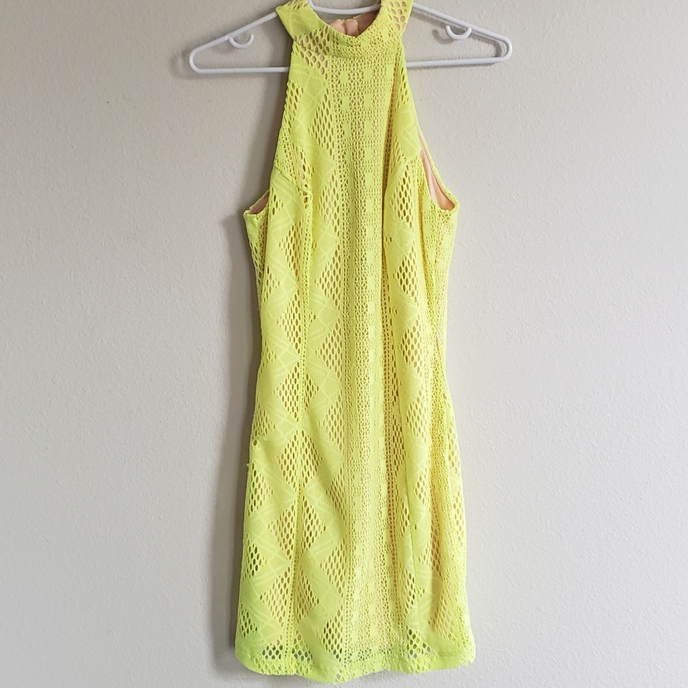 Halter Open Back Mini Dress